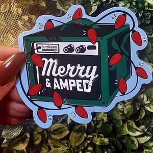 Set Of 2 Limited Edition Dutch Bros Merry& Amped Glow In The Dark  Sticker NwT✨️
